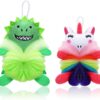JYTDBCS 2Pcs Bath Loofahs for Kids, Cartoon Shower Puff Body Scrubber Shower Washing Exfoliating Soft Body Puff Sponge，Kids Shower Puff for Children Shower Kids sponges，Washing Puffs for Bath