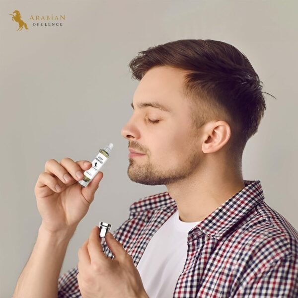 Arabian Opulence FR50 BABY POWDER Roll-on Perfume Oil | Concentrated Fragrance Body Oil | Long Lasting Oil Based Perfume for Unisex | Travel Size Bottle Alcohol-Free (6ml)
