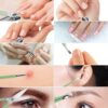 Manicure Set 10pcs Professional Nail Clippers Kit Pedicure Care Tools-Stainless Steel Grooming Tools for Travel (Green)
