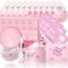 Sakura Skin Care Sets & Kits, Skin Care For Teenage Girls, Skin Care Set For Pamper Teenage Girls Gifts,Facial Kit,Skincare Set,Cleanser,Toner,Serum,Cream,Mud Mask,Eye Mask,Lip Mask,Sleep Mask(24PCS)