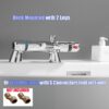 Thermostatic Bath Shower Mixer Valve Deck Mounted with Legs, Solid Brass Body Chrome Plated, Easy to Control Water Flow and Temperature from 30-45°C, Safety Button Temperature 38°C