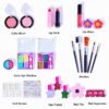 Yetech Kids Washable Makeup Set, 23PCS Safety Tested Real Cosmetics Kit for Kids With Mermaid Bag Birthday for Girls Age 4-8
