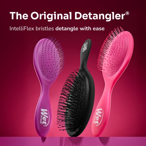 Wet Brush Original Detangling Hair Brush, Classic Black - Ultra-Soft IntelliFlex Bristles - Detangler Brush Glide Through Tangles With Ease For All Hair Types - For Women, Men, Wet & Dry Hair