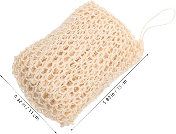 BELLIFFY 2 Pack Sisal Bath Scrubbers Shower Sponges Body Bath for Gentle Skincare