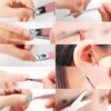 ZIZZON Manicure Set 18 in 1 Professional Pedicure Set Nail scissors Grooming Kit with Leather Travel Case Pink