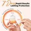 Modelones Nail Care 8 in one Ridge Filling Strengthener Treatment, Nail Polish Strengthener for Damaged and Weak Nails, Nail Hardener Extra Strong and Growth Smoothing Base Coat White Nail 15ml