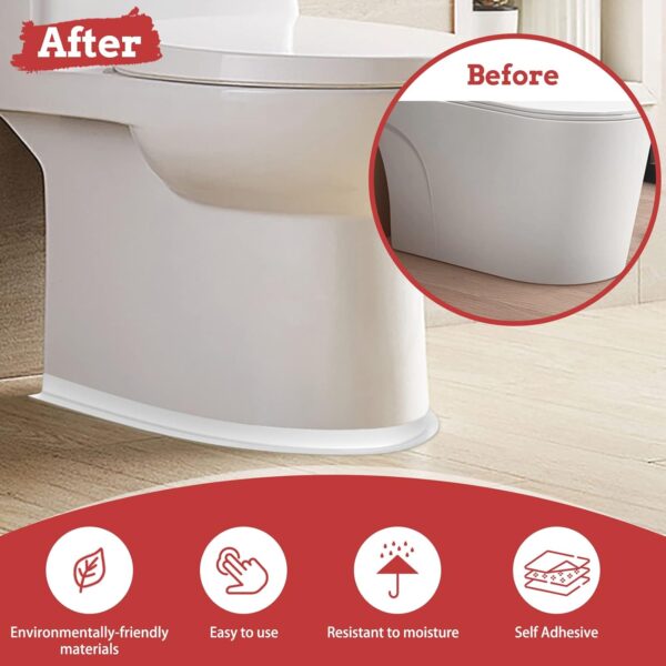 Fixmend Bath Sealant Strip Self Adhesive, 3 Rolls Caulk Strip, Bathroom Sealant Tape White Waterproof, Bath Seal for Toilet, Bathtub, Shower, Sink, Wall Corner, Kitchen with Sealing Tool