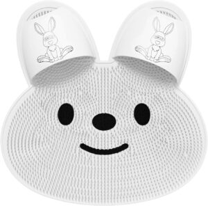 Foot Cleansing Mat - Shower Foot Cleaner, Foot exfoliiating Mat | Silicone Shape Back Scrubber Bath Massage Mat with Non-Slip Suction Cups, Foot Massage Mat for Exfoliation of Body, Arms
