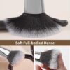 Makeup Brushes, MAANGE 30 Pcs Professional Makeup Brush Set for Foundation Blending Powder Blush Concealers Eyeshadow, 5 Products Included, Makeup Brushes Black, 30 Piece Set
