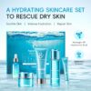 Quiyum Skincare Gift Set, 8X H2O AquaVitalize Skin Care Sets & Kits, Cleanser,Toner,Serum,Eye Cream,Face Cream, Pamper Gift Set for Women Mom Birthday, Luxury Glass Face Care Kit for All Skin Types