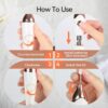 TOUCHBeauty Manicure Pedicure Nail Files Set, Manicure Drill Set, 5 in 1 Portable Nail File Drill System for Salon-Quality Care of Hands and Feet at Home, Battery Powered, AG-1335C (Gold)
