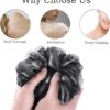 DDUP loofah,Shower Puff,Bath Loofah,Body Brush, Mesh Sponge, Mens Shower loofah,Exfoliating Bath Scrunchie for Women and Men, Soft Body Scrubber Bath Sponge 3pcs（Black Colour）