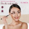 Glamza 84 Piece "Hot to Handle" Vegan Vanity Case - Full Aluminium Frame - Pink Lining - Premium Makeup Set with Eyeshadows, Brushes, Lip Gloss & More