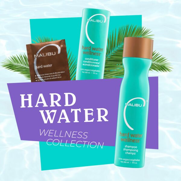 Malibu C Hard Water Wellness Remedy - Removes Deposits & Impurities - Contains Vitamin C for Shiny, Vibrant Results - Hard Water Treatment
