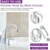 71svxFNFmaL._AC_SL1500_.jpg Blue Canyon Apollo Shower Spray| Bathroom Accessory| Premium Shower Attachment for Bath taps| Push-on-Fitting,| Suitable for Round & Oval Taps Upto 3cm| Shower Head for Bath| 1.2 Meters| (White)