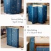 AYES Foldable Soaking Bathtub for Adults, Portable Ice Bath tub for Cold Water Therapy Training, Outdoor Plunge Tub, Bathroom Freestanding Bathtubs for Shower Spa Sauna (Planet Blue, 70cm*70cm*65cm)