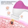 COSLUS Facial Spin Brush Face Cleansing: 7 in 1 Electric Exfoliator Spinning Cleanser Device Waterproof Face Gentle Cleanning, Exfoliating, Scrubbing Skin Care for Women Men Teenage Girls Set