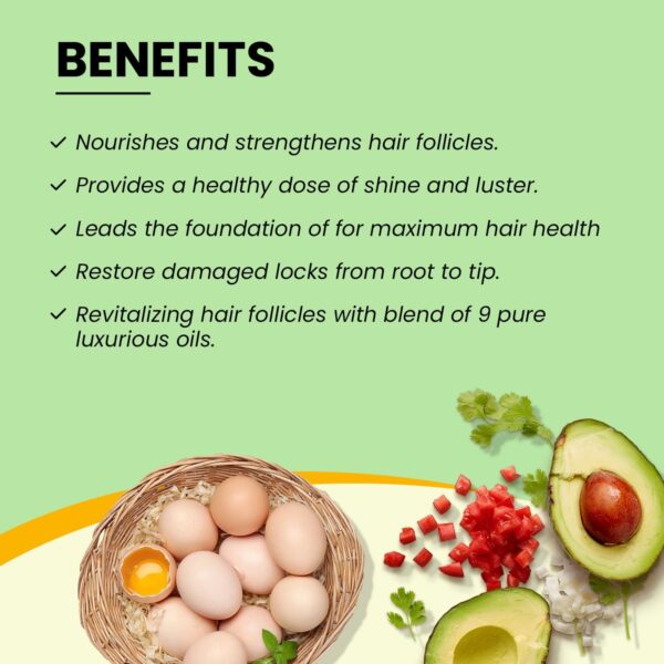 Vatika Naturals Egg Protein Multivitamin Hair Oil - 200 g | Conditions, Repairs, Strengthens | Deep Conditioning With Goodness of Natural Egg