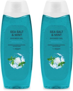 by Amazon Sea Salt & Mint Shower Gel, 2 x 500ml