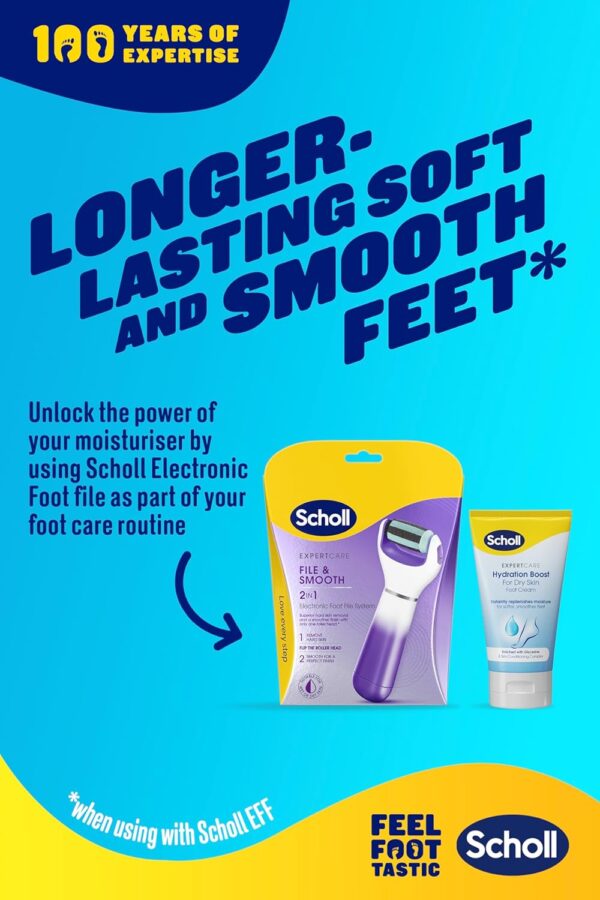 Scholl ExpertCare Hydration Boost Daily Moisturiser Cream for Feet 150ml, Fast Absorbing Foot Cream, Enriched with Glycerine and Skin Conditioning Complex for Softer Smoother Feet