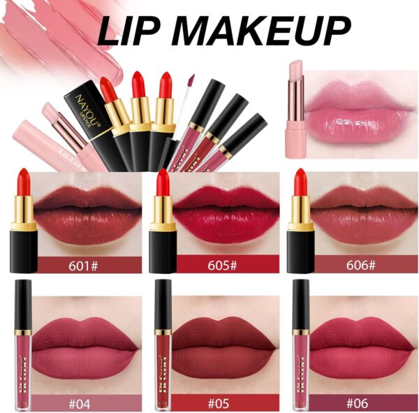 Proamate All in one Makeup Set, Cosmetic Make Up Starter Kit With Storage Bag Portable Travel Make Up Palette Eyeshadow Foundation Lip Gloss Makeup Gift Set for Teenage & Adults(Kit A001)