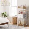 Makeup Organiser, Make Up Organiser and Storage with Drawers Floor Skincare Organiser Vanity Desk Cosmetics Organiser Display Perfume Organiser for Skin Care Nail Polish Perfume Makeup Brush Hair Tool