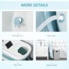 HOMCOM Foldable Bathtub Kids Bath Tub with Lid Large Freestanding Bathtubs Home Sauna for Toddler Children Teenage 1-12 Years