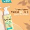 Aveeno Face CALM+RESTORE® Foaming Cleanser, Removes Makeup + Waterproof Mascara, Gel to Foam, For Sensitive Skin, Fragrance Free 200ml