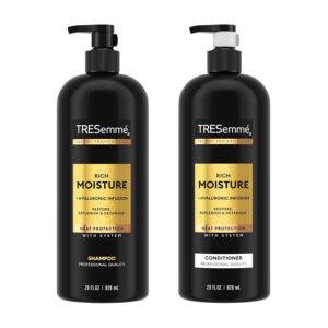 TRESemmé Rich Moisture Shampoo and Conditioner 2 Count Rich Moisture for Dry Hair Formulated With Vitamin E and Biotin 28 oz