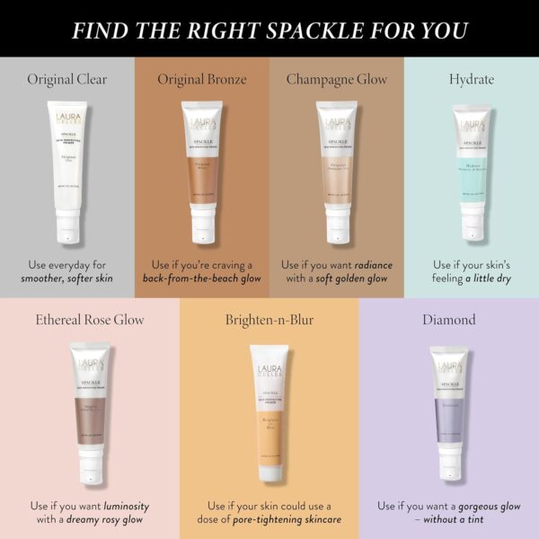 LAURA GELLER NEW YORK Spackle Super-Size (Champagne Glow) Lightweight Makeup Primer - Skin Perfecting Face Primer with Hyaluronic Acid for Long-Lasting Hydration - 59ml