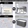 Portable Foldable Bathtub, Soaking Bathtub for Hot Shower and Ice Bath, Sauna Bath Tub for Adults (94L x 55W x 56H cm)