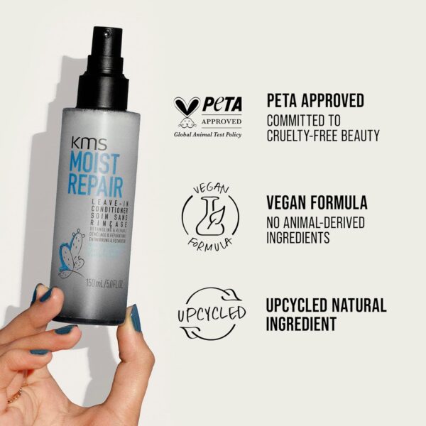KMS MoistRepair Leave In Conditioner for Dry, Damaged Hair, 150ml, Detangling and Repair, with Upcycled Prickly Pear, Vegan Formula