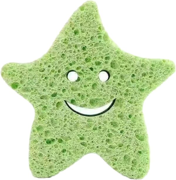 Kids Bath Sponge - Soft Wood Pulp Sponge Body Wash Scrubber,Cute Dead Skin Remover Body Scrubber Bath Rub Shower Brush for Children Kids Baby Toddler