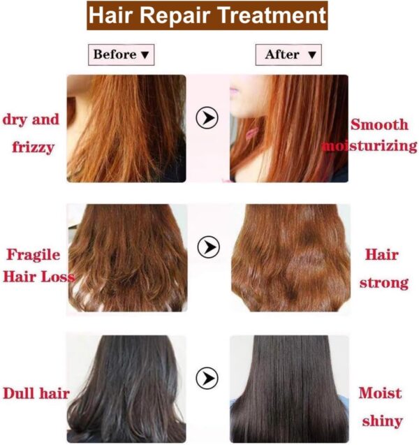 71vWHzz7L1L._AC_SL1500_.jpg Glamza Pure Magical Hair Mask 60ml Keratin Argan Hair Treatment 5 Seconds Mask Root Repair Nourishing