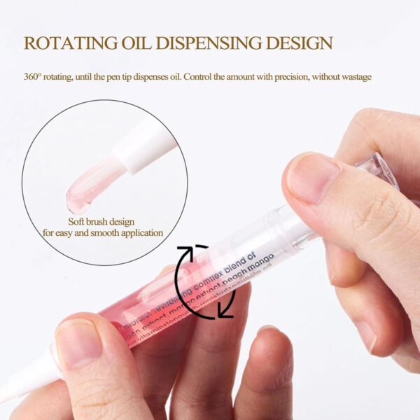 14Pcs Cuticle Oil Pen for Nails,Natural Ingredients Nail Nutrient Oil Pen for Nail Growth Care,Mixed Flavors Come With Soft Brush Nail Treatments Prevent Dry Cracking and Hangnails,Deep Nourishment