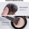 MAANGE Makeup Brushes 30 Pcs Professional Makeup Brush Set for Foundation Blending Powder Blush Concealers Eyeshadow, 5 Products Included, Black,