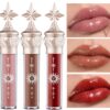 Tinted Lip Balm,Lipstick Lipgloss Waterproof Long Lasting Lipstick for Lip Plumper Gloss And Makeup,Liquid Blush Lip Tint Gift (Milky Peachy Pink, One Size)