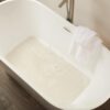Rubbermaid Commercial Products Bath Tub and Shower Mat, 36-Inch X 18-Inch, White, Extra Long, Machine Washable, Safti-Grip Non-Slip Bathroom Mat with Suction Cups for Home/Hotel/Shower/Bathtub