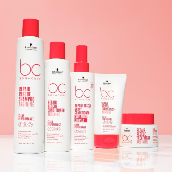 Schwarzkopf Professional Bonacure Repair Rescue Sealed Ends Intensive Cream Serum For Damaged Hair Vegan Care Complex Arginine Less Hair Breakage Stronger Hair Elasticity Improved Combability 100 ml