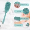 Long Handle Bath Brush with Soft Mesh Shower Body Brushes Back Scrubber with 3 Hooks Body Brush for Exfoliating and Removing Dead Skin 3 Pieces