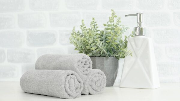 Pristine Linen Salon Towel 16 x 27 Pack of 24 Face & Hand Towel Bulk 100% Cotton Ringspun Highly Absorbent Cotton Towels for Hand Gym Beauty Spa and Home Hair Care, Silver