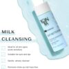 Cleansing Milk Yonka 75ml | 98% Natural Origin Gentle Makeup Remover Milk | Moisturises and Rebalances Skin | All Skin Types, Water Rinsing | Botanical Blend and Brown Algae (Travel Size)