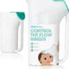 Frida Baby Control The Flow Bath Rinse Cup, Rinser Cup to Wash Hair + Body with Multiple Pouring Options, Easy Grip Handle + Removable Rain Shower