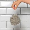 Elysium Spa Pack of 4 Mesh Exfoliating Bath And Shower Body Puff Sponges