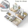 BTGGG Makeup Organiser Cosmetics Skincare Storage with Drawers Beauty Organiser for Vanity Jewelry Organizer Multifuctional Make Up Storage Box for Dressing Table Bedroom Bathroom, White
