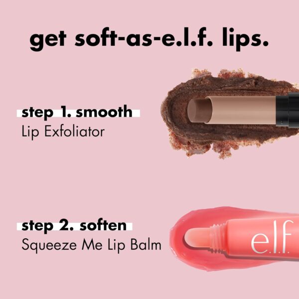 e.l.f. Squeeze Me Lip Balm, Moisturising Lip Balm For A Sheer Tint Of Colour, Infused With Hyaluronic Acid, Vegan & Cruelty-free, Strawberry