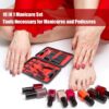 Manicure Set-Stainless Steel Nail Care Set-Professional Ingrown Toenail Clipper Grooming Tool-Pedicure Kit & Toe Nail Cutter-Thick Nail Scissors Toiletries with Cuticle Trimmer