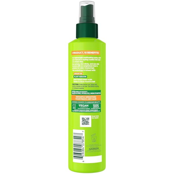 71xH3XtjiNL._SL1500_.jpg Garnier Fructis Sleek & Shine 10-in-1 for Frizzy, Dry Hair, Plant Keratin, 8.1 Fl Oz, 1 Count (Packaging May Vary)