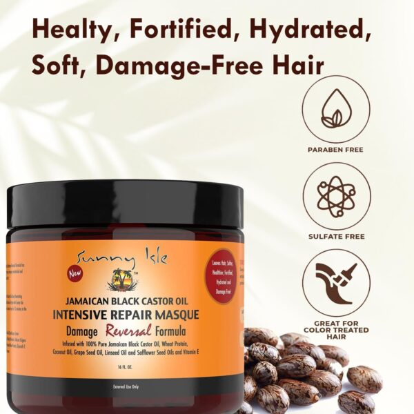 Sunny Isle Jamaican Black Castor Oil Intensive Repair Masque, 16 oz