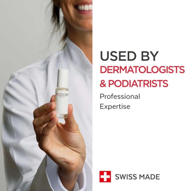 PODERM - FRAGILE, SPLITTING, RIDGED NAILS - 2-in-1 treatment with plants with restorative, strengthening and nourishing properties - Professional solution for hands/feet - Quick & easy - Swiss Made